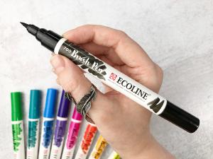 Lineup of Royal Talens Ecoline Brush Pens