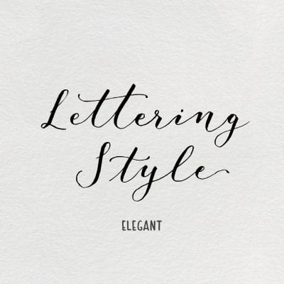 Winterbird Lettering Style – Elegant