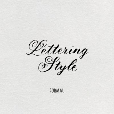 Winterbird Lettering Style – Formal