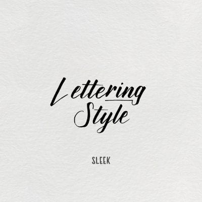 Winterbird Lettering Style – Sleek