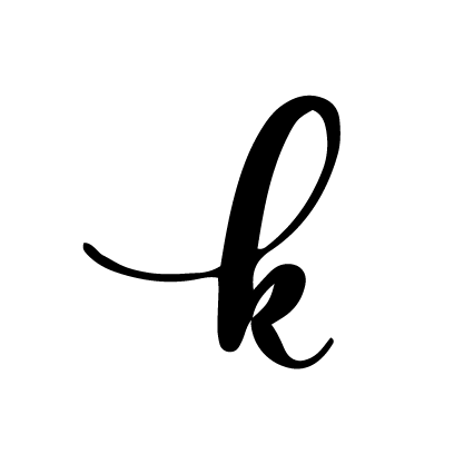 Script Letter K Lowercase