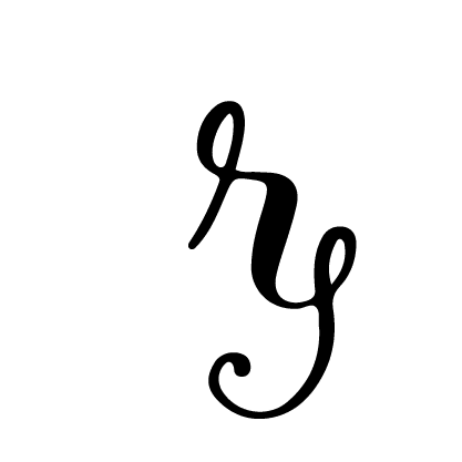 cursive letter r lower case