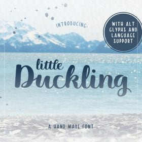 Little Duckling - hand made font