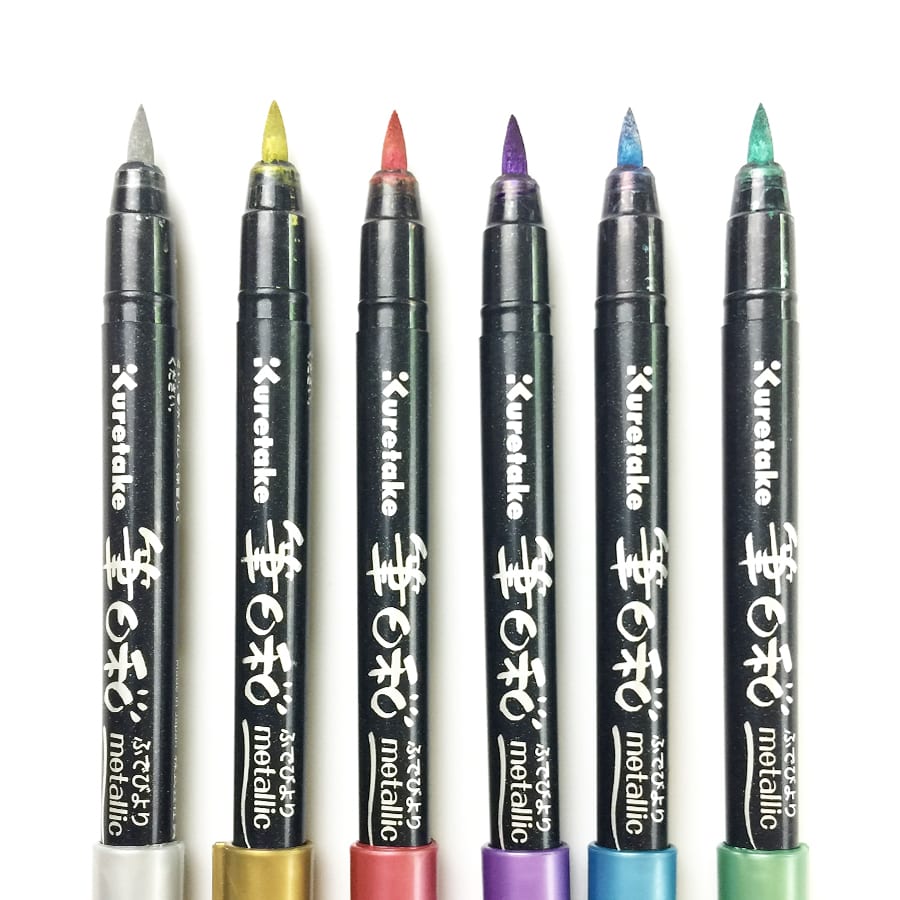 Kuretake Dudebiyori Metallic Brush Pen
