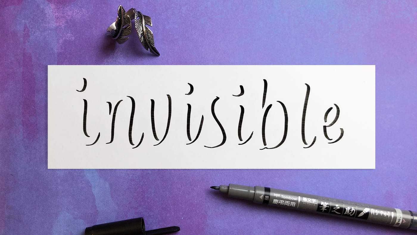 How to Invisible Lettering by Winterbird