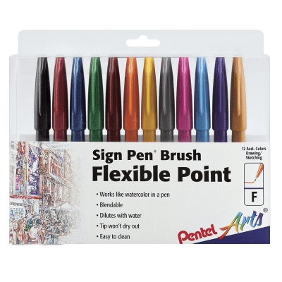 Pentel Sign Brush Flexible Point